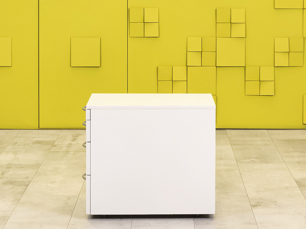 Офисная тумба выкатная  Steelcase ЛДСП Белый Германия  ТВ4ЯБ1-12026