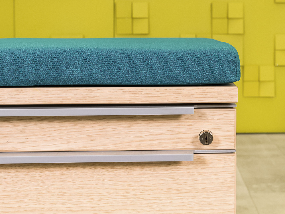 Офисная тумба выкатная  HAWORTH ЛДСП Зебрано США  ТВ3ЯЗ1-29105