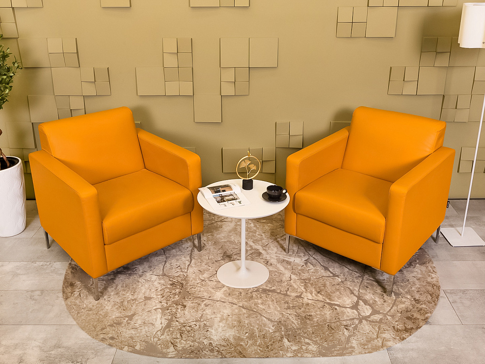 Мягкое кресло Herman Miller Кожа Оранжевый США  КНКО-12026