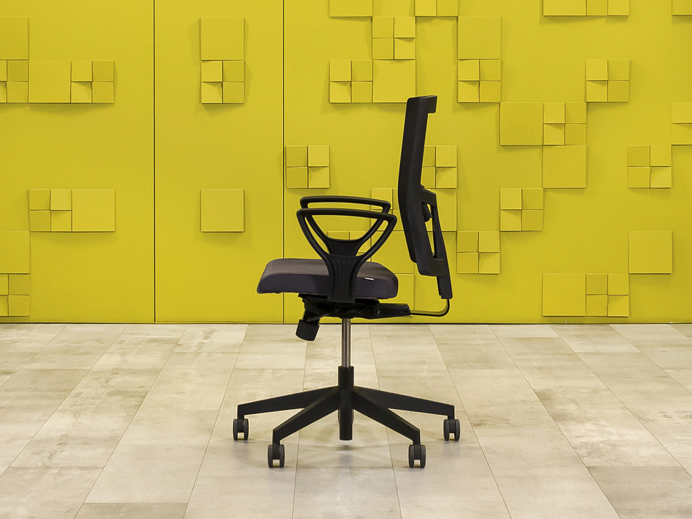 Офисное кресло для персонала на колесах Profim Ткань Серый Польша_КПТС-290623