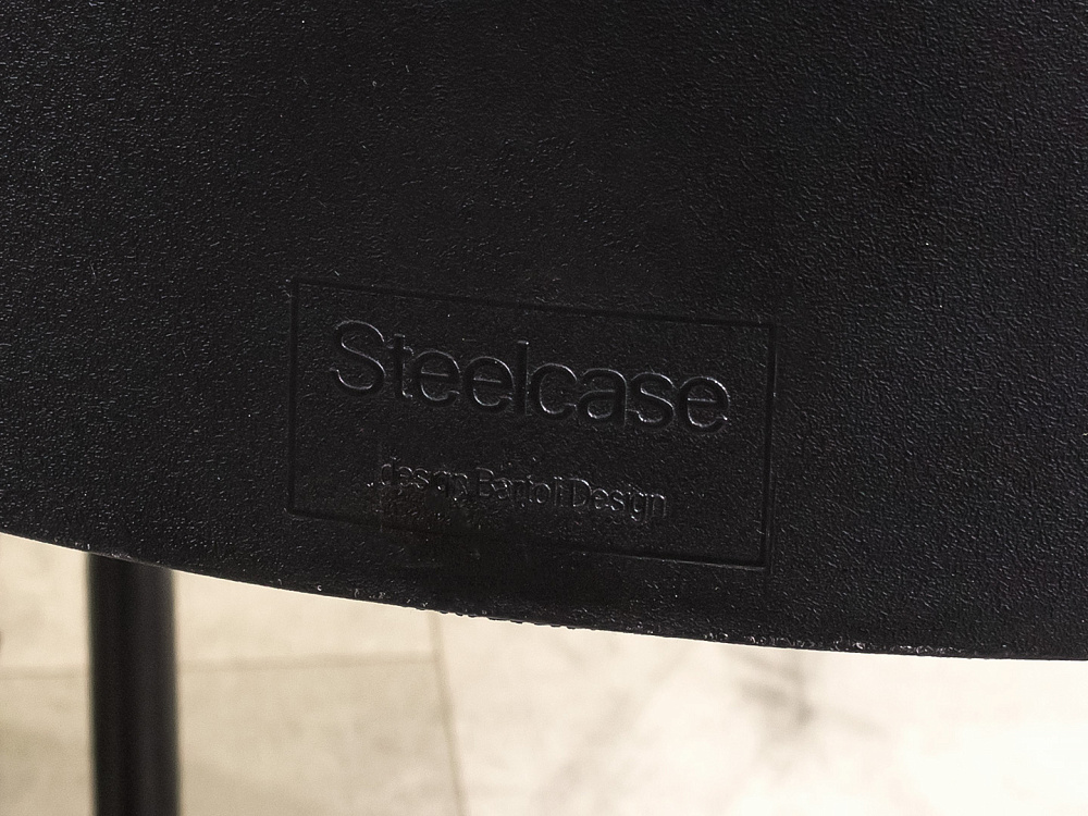 Конференц кресло для переговорной на полозьях Steelcase Ткань Синий Франция_КДТН-281024