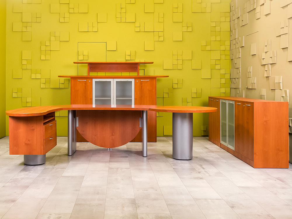 Кабинет руководителя Bosse Luxe Камбио ЛДСП Ольха Россия_КРЛ-291124