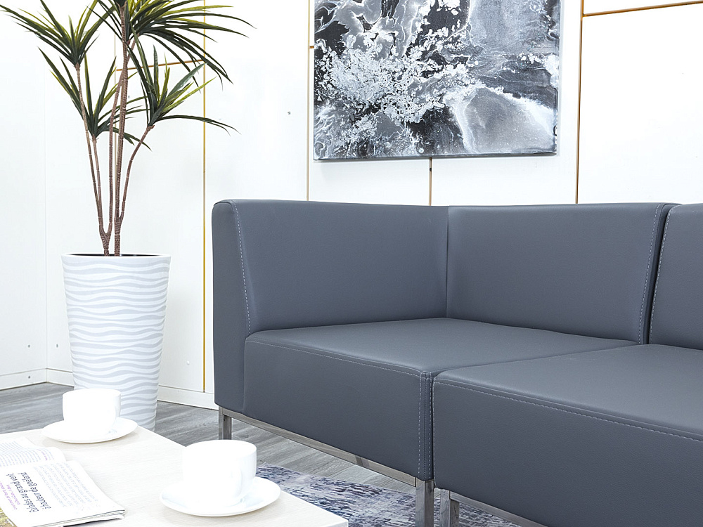 Офисный диван toForm Экокожа Серый   (ДНКС1-18123)