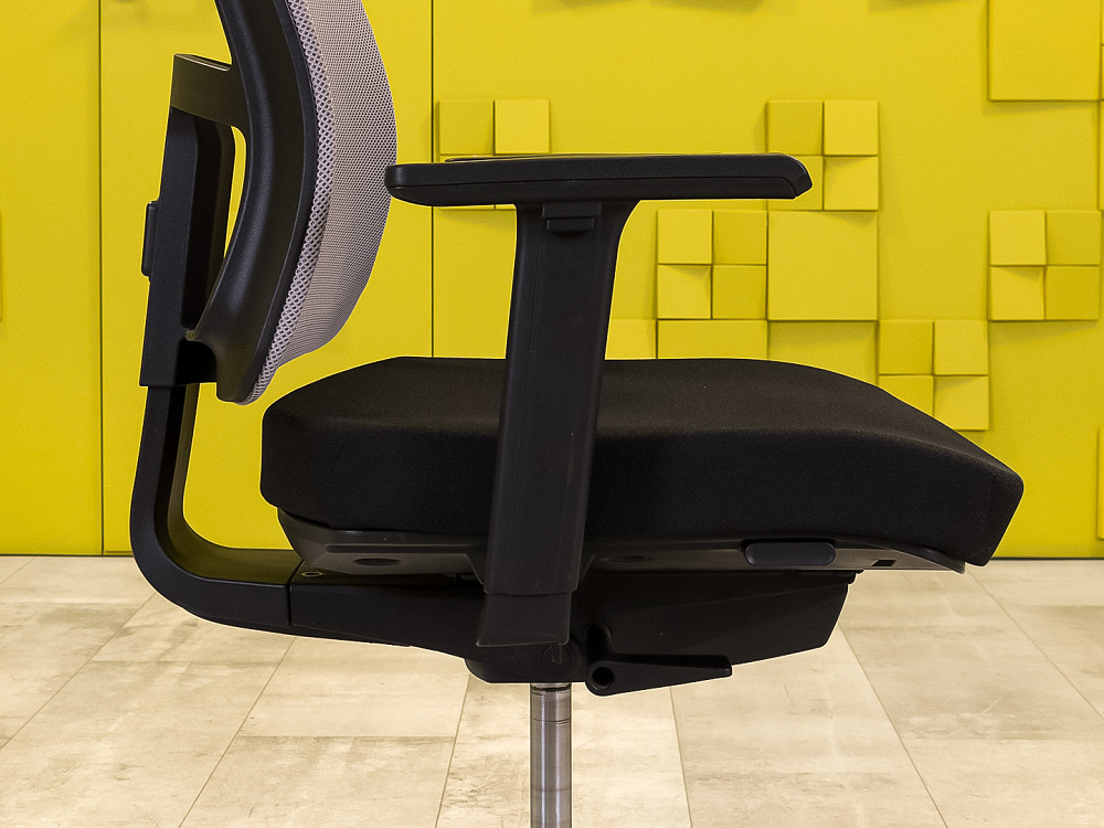 Офисное кресло для персонала на колесах CHOOSE ORGSPACE Ткань Чёрный; Серый Импорт_КПТЧ5-291024