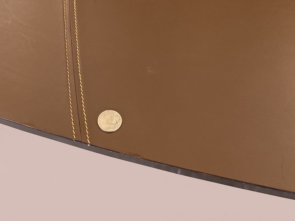 Стол для руководителя ENRICO PELLIZZONI 2000x1000 Кожа Коричневый Италия_СРЭК-210224