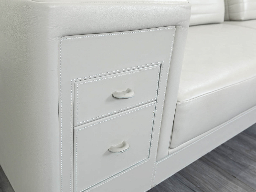 Офисный диван I4 Mariani Кожа Серый Limosine  (ДНКС-17094)