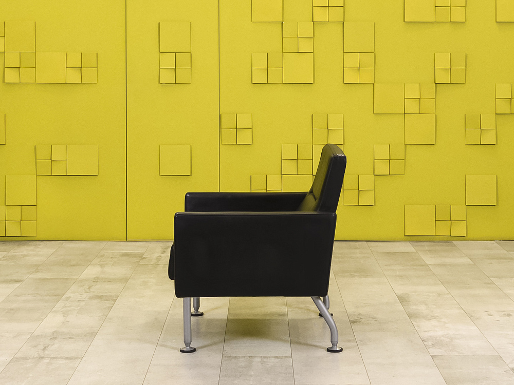 Комплект мягкой мебели Steelcase Кожа Чёрный Франция  ДНКЧК-06026