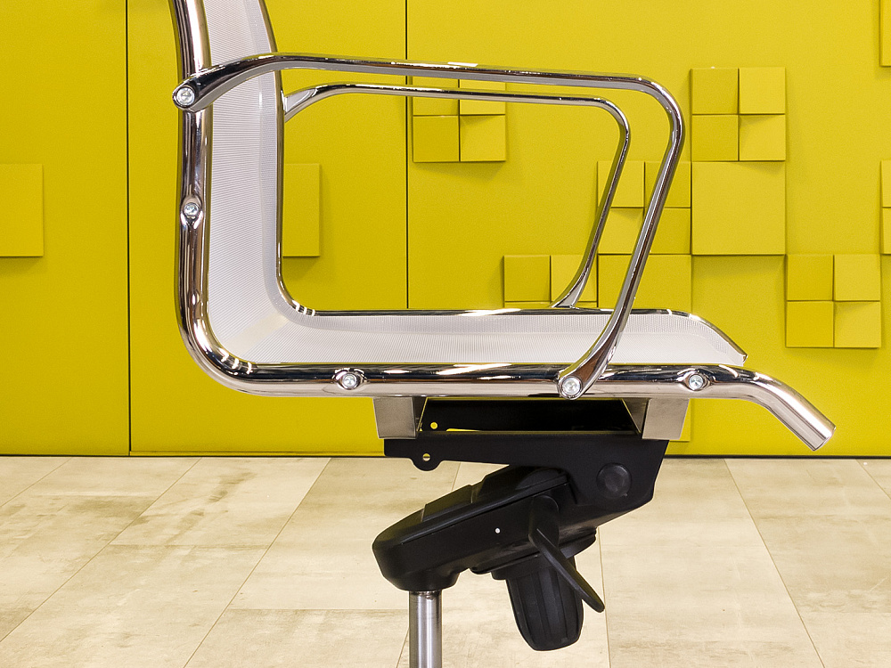 Офисное кресло для персонала на колесах Сетка Серый Италия_КПТС-160924