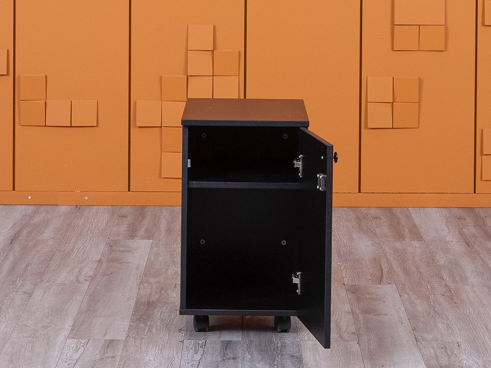 Офисная тумба выкатная  350х500х610 ЛДСП Черная   (ТВ1ДЧ-21075)