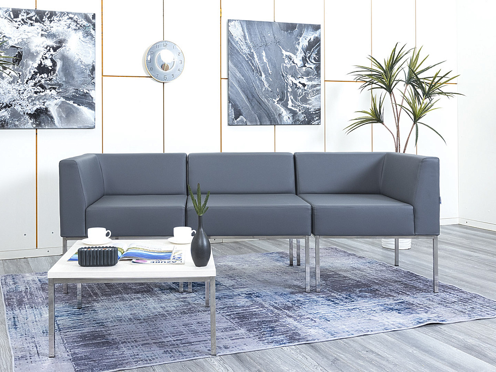 Офисный диван toForm Экокожа Серый   (ДНКС1-18123)