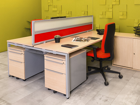 Комплект офисной мебели  HAWORTH ЛДСП Зебрано Германия  ГКЗ2-29105