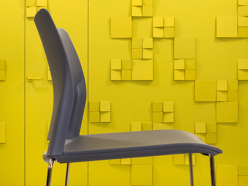 Барный стул на полозьях Bejot Пластик Серый Италия_УДПС-261223