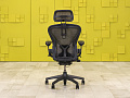 Офисное кресло руководителя на колесах Aeron B Herman Miller Сетка Серый США  КРТС-17035