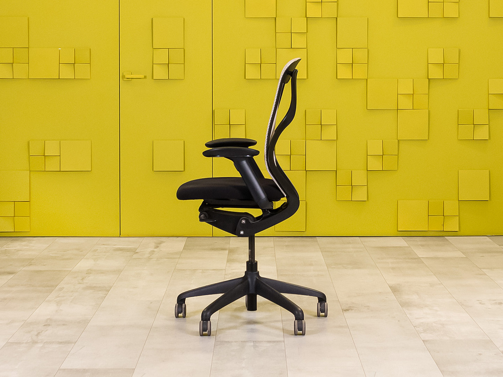 Офисное кресло для персонала на колесах Suit FOLLOW Ткань Чёрный; Серый Импорт_КПТЧ4-29071