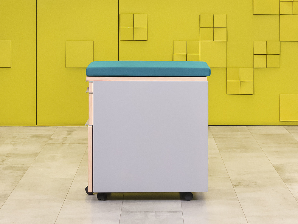 Офисная тумба выкатная  HAWORTH ЛДСП Зебрано США  ТВ3ЯЗ1-29105