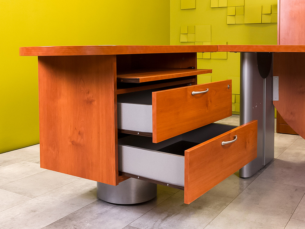 Кабинет руководителя Bosse Luxe Камбио ЛДСП Ольха Россия_КРЛ-291124