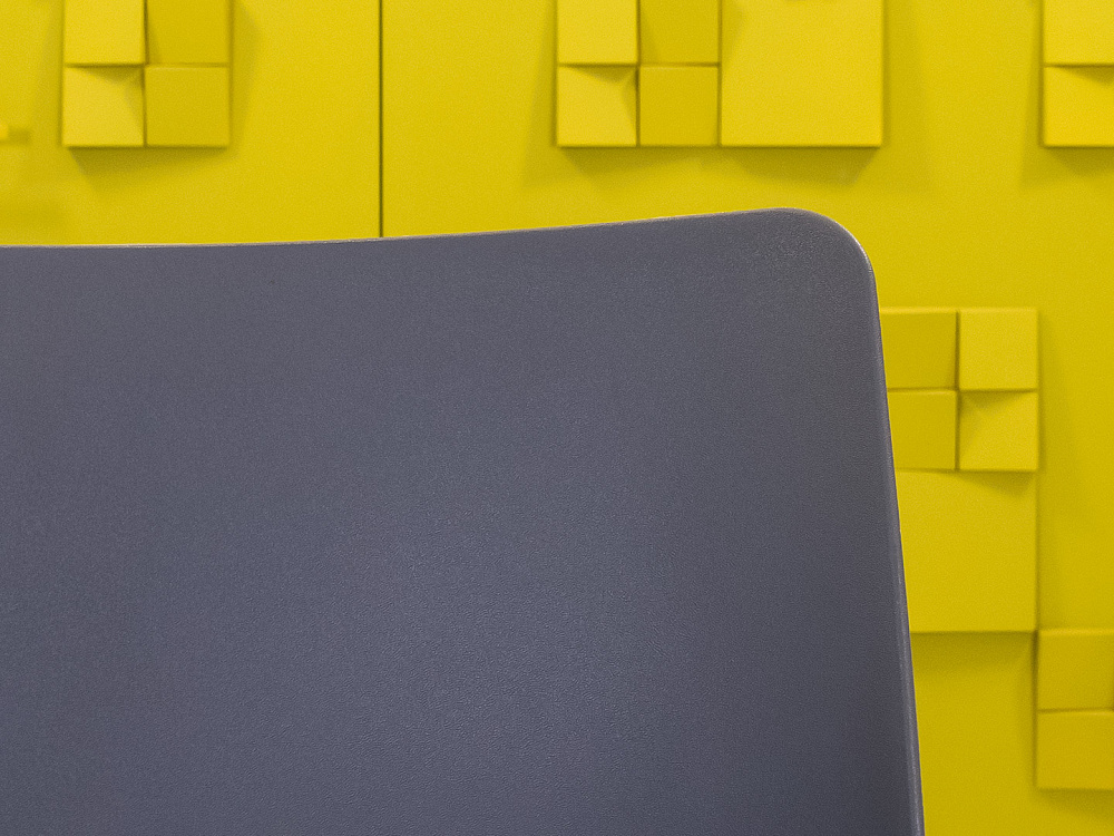 Барный стул на полозьях Bejot Пластик Серый Италия_УДПС-261223