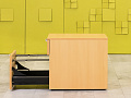 Офисная тумба выкатная Steelcase 420x590x520 ЛДСП Бук 2 ящика Импорт_ТВ2ЯВ2-260923