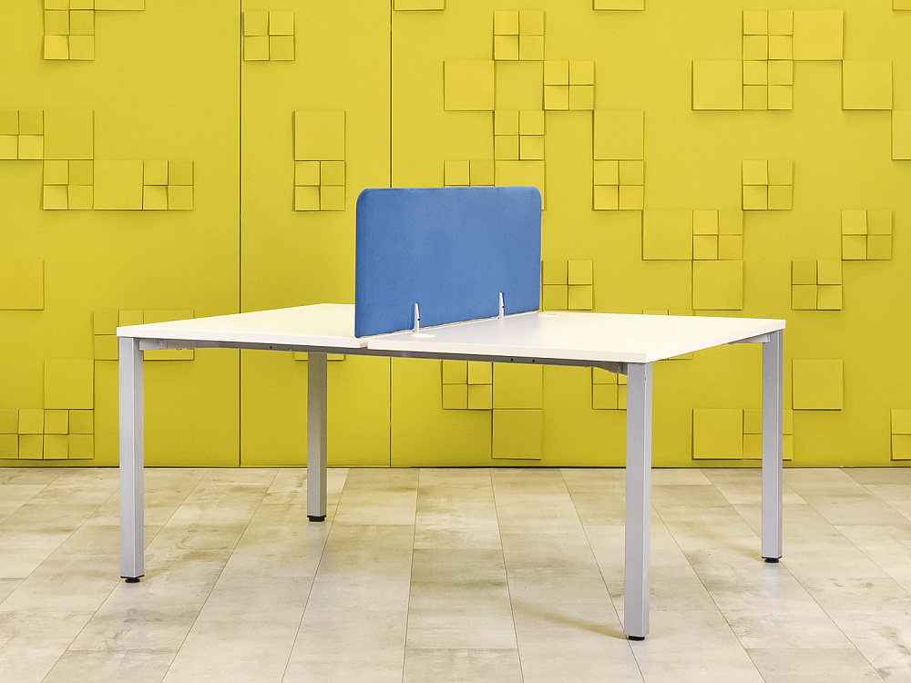 Комплект офисной мебели стол с тумбой  ЛДСП Белый  ГКБ-26115