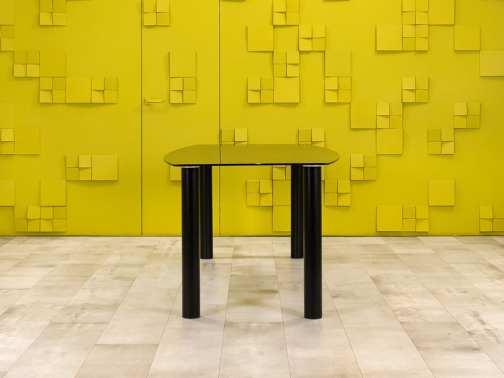 Офисный стол для переговоров 2000x1000x750 Стекло Серый Импорт_СГОС-110924