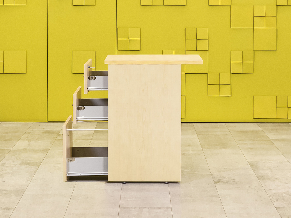 Офисная тумба приставная  ЛДСП Клен Россия  ТП3ЯВ-18026