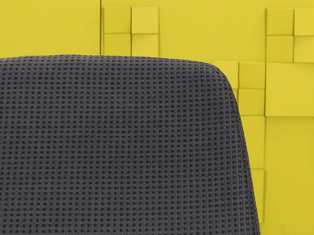 Офисное кресло для персонала на колесах Kinnarps Ткань Серый Швеция_КПТС1-15071