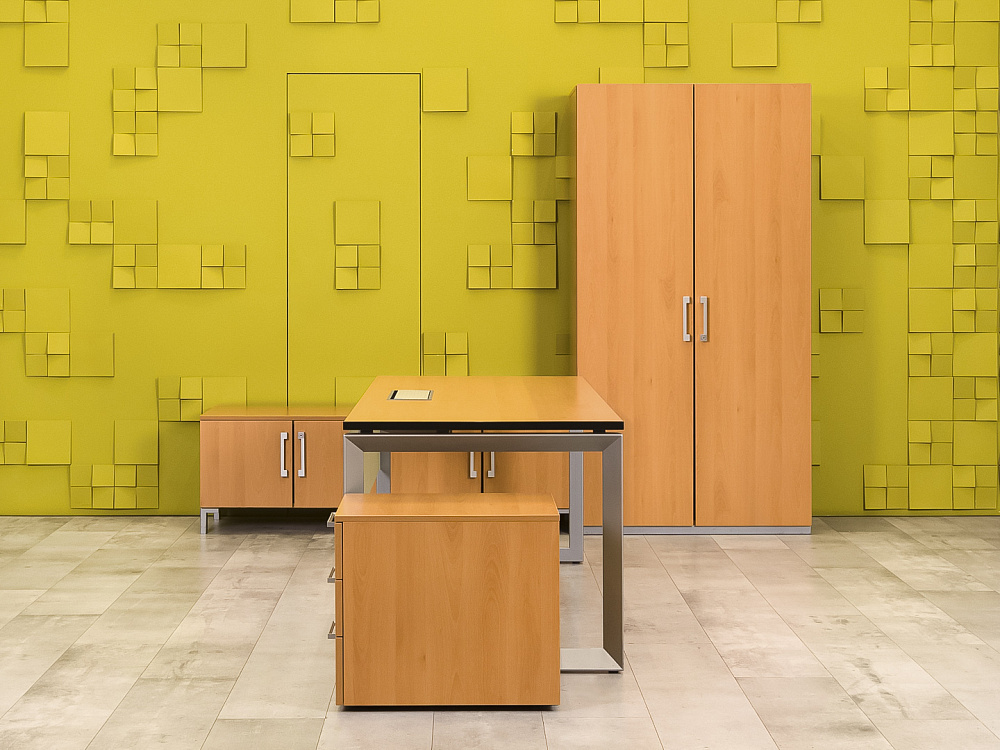 Кабинет руководителя  Steelcase ЛДСП Ольха Франция  КРЛ5-04026