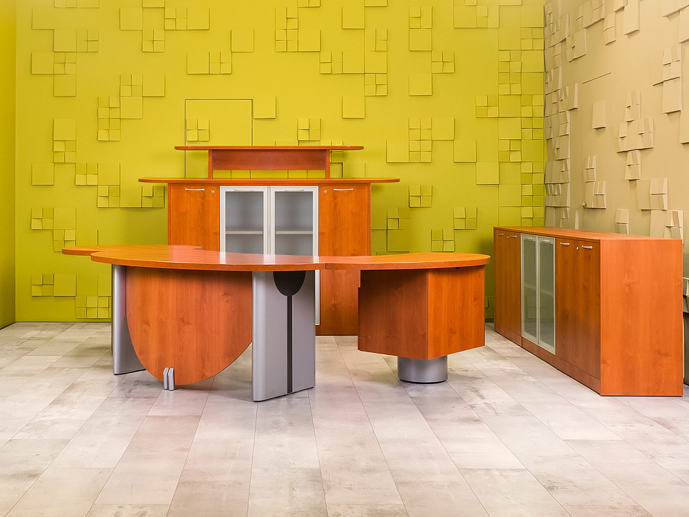 Кабинет руководителя Bosse Luxe Камбио ЛДСП Ольха Россия_КРЛ-291124