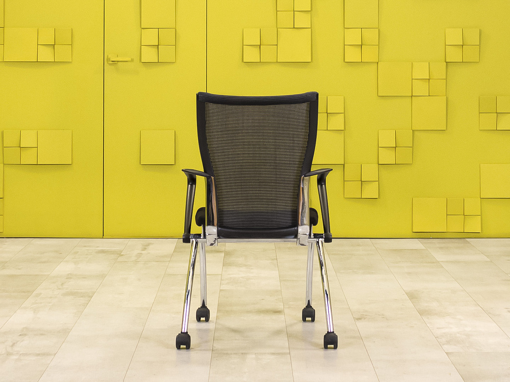 Конференц кресло для переговорной  BENE Ткань Чёрный Австрия  КНТЧ1-03025