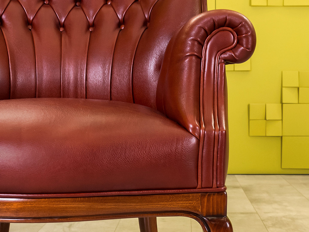 Комплект мягких кресел Executive base MASCHERONI Кожа Коричневый Италия_КНККК-110823