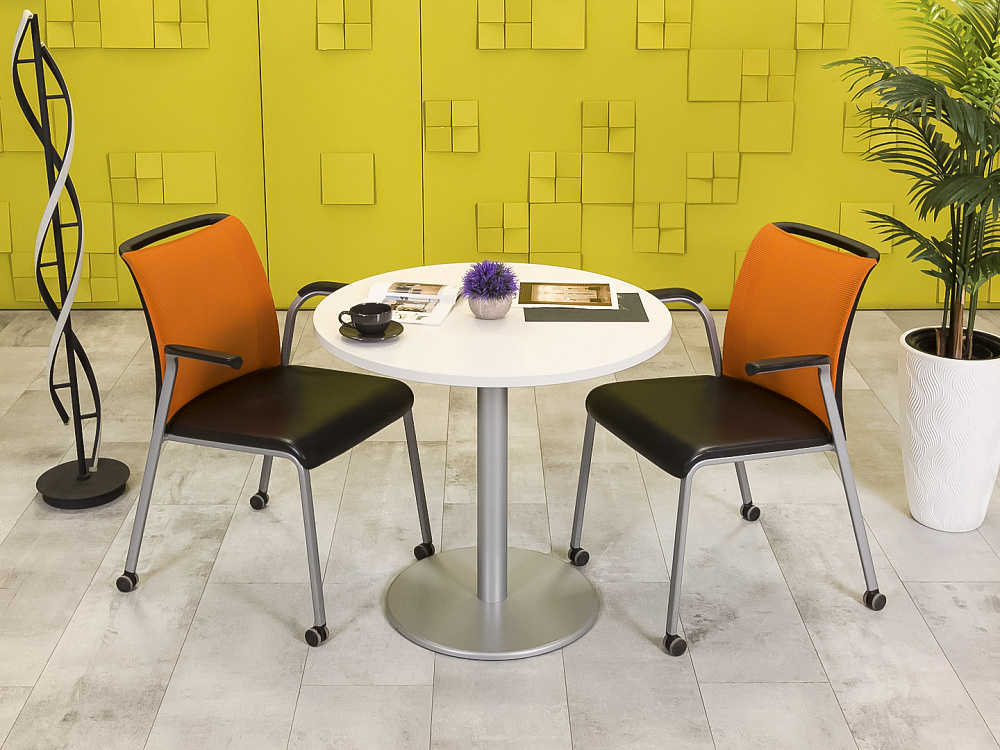 Обеденный стол Steelcase ЛДСП Белый Франция  СГОБ-04026