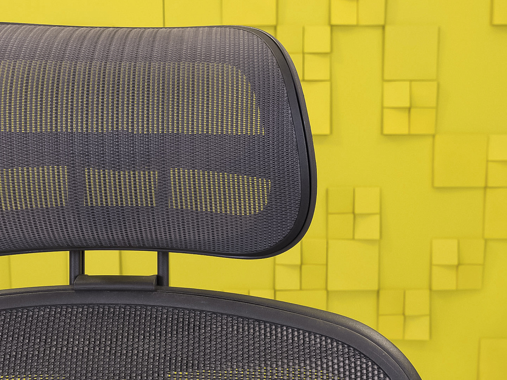 Офисное кресло руководителя на колесах Aeron B Herman Miller Сетка Серый США  КРТС-17035