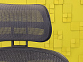 Офисное кресло руководителя на колесах Aeron B Herman Miller Сетка Серый США  КРТС-17035