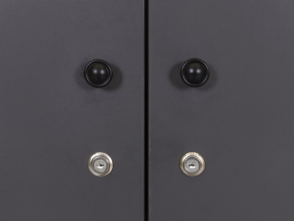 Шкаф для документов офисный ЛДСП Серый Россия  ШД2ДС-18075