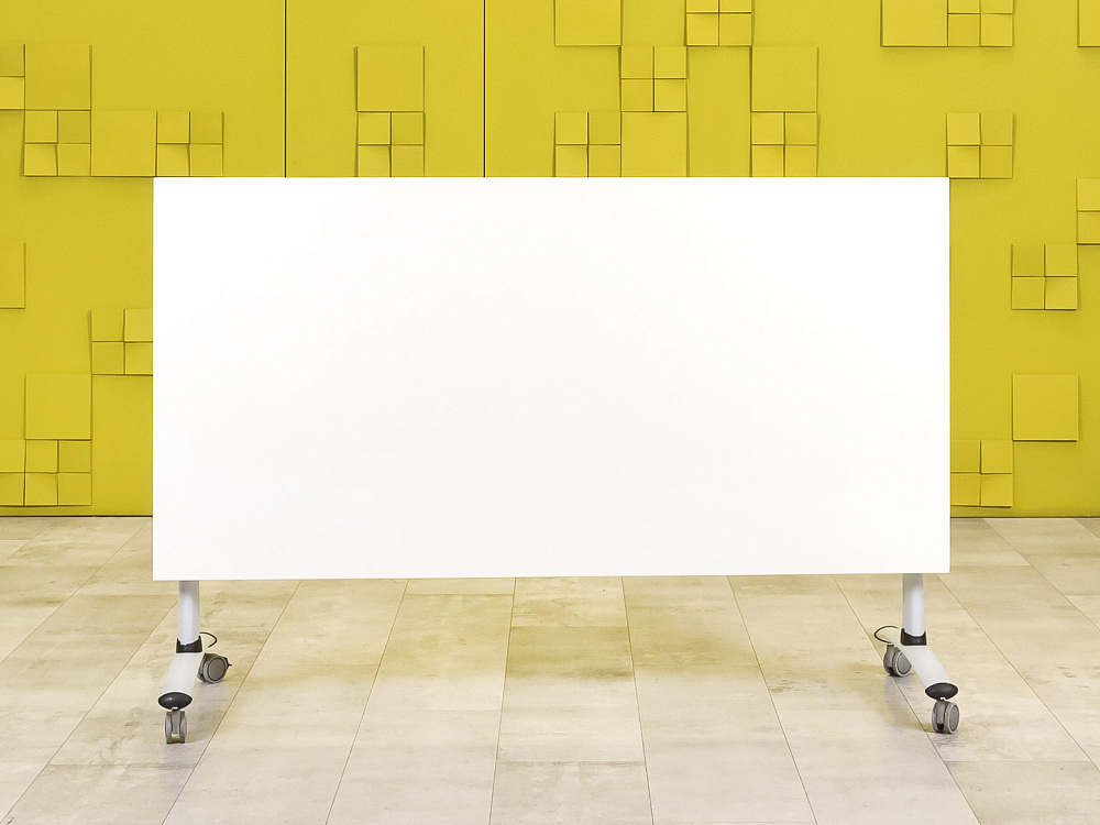 Офисный стол прямой ЛДСП Белый Импорт  СППБ-01125