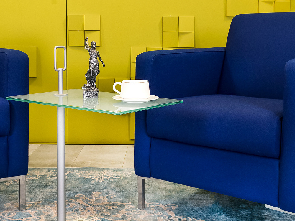 Комплект из 2-х мягких кресел Herman Miller 740x770 Ткань Синий США_КНТНК-160924