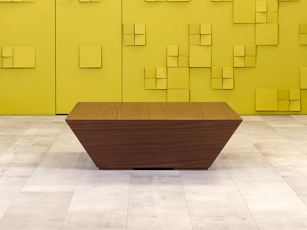 Журнальный столик 1000x1000x400 ЛДСП Орех Импорт_СЖПХ-290923