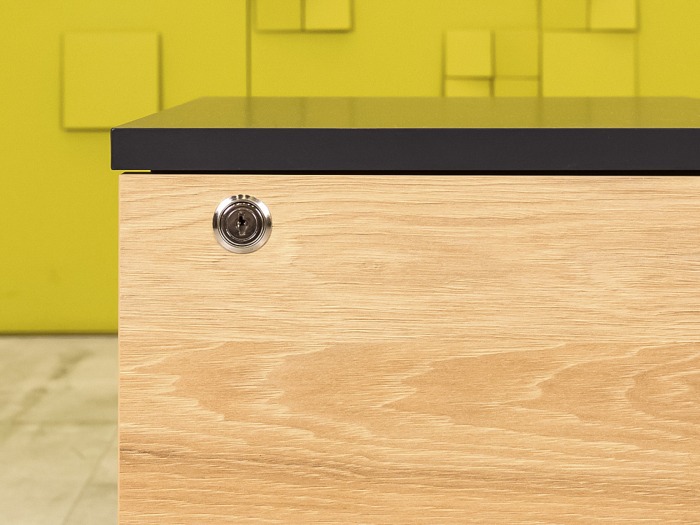 Офисная тумба выкатная  ЛДСП Орех Россия  ТВ3ЯХ-22046