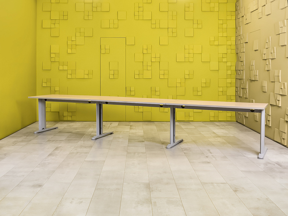 Комплект офисной мебели стол с тумбой  ЛДСП Зебрано Россия  ГКЗ-19016