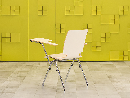 Конференц кресло для переговорной на ножках AXO Кожзам Бежевый Польша_КНКБ-230623