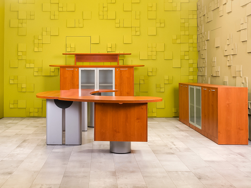 Кабинет руководителя Bosse Luxe Камбио ЛДСП Ольха Россия_КРЛ-291124