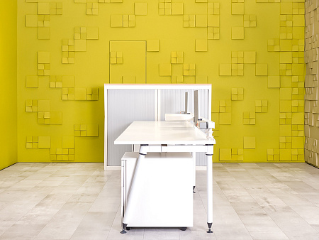 Комплект офисной мебели на 2 человека Herman Miller ДСП Белый США_ГКБ2-111122