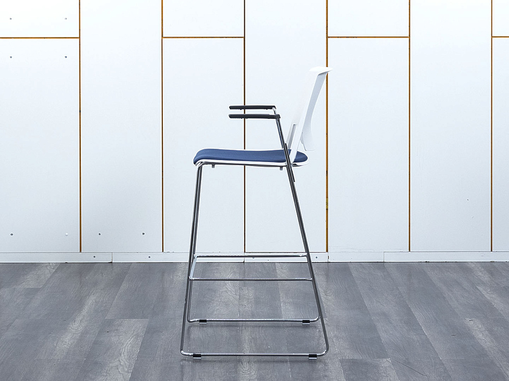 Барный стул Haworth Ткань Синий   (УДТН-20063)