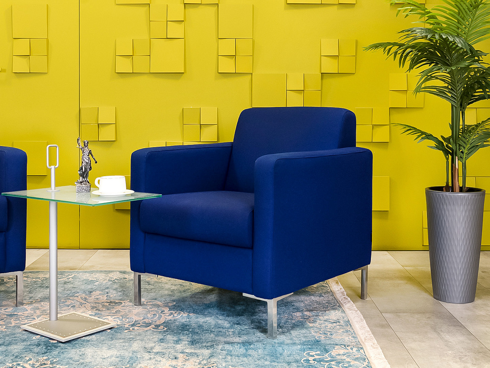 Комплект из 2-х мягких кресел Herman Miller 740x770 Ткань Синий США_КНТНК-160924