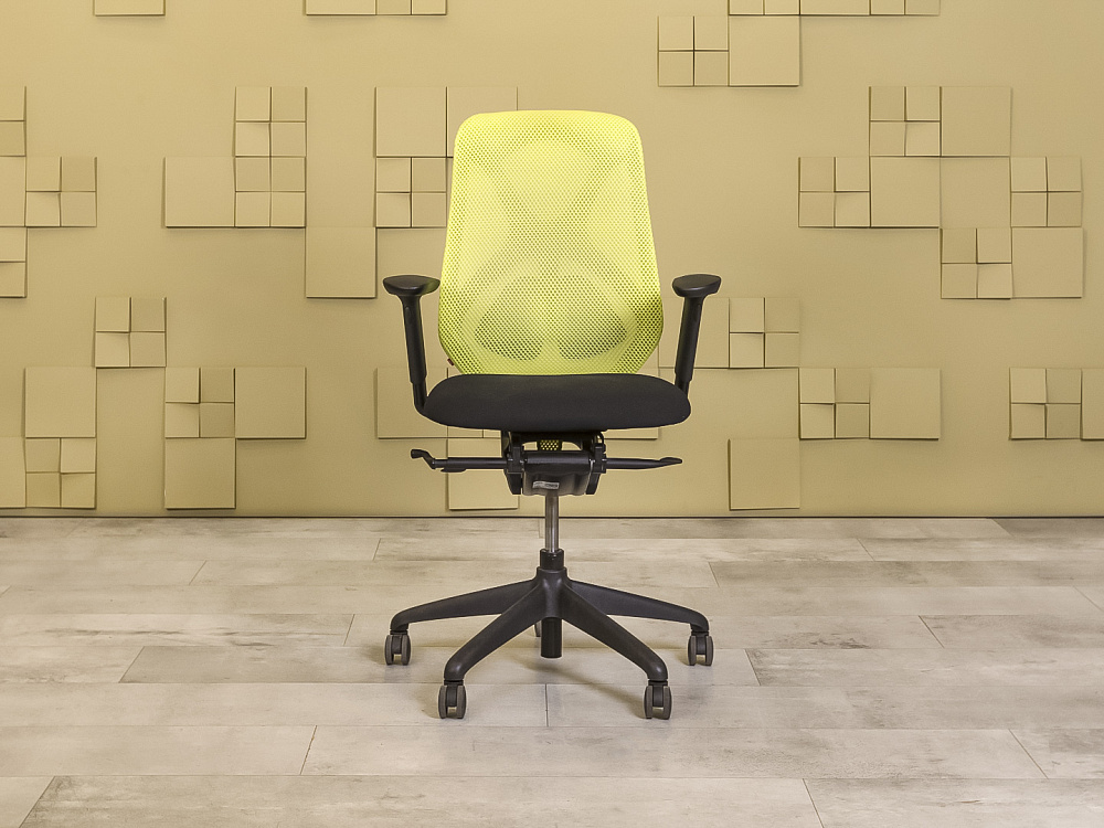 Офисное кресло для персонала на колесах Asis Ткань Чёрный Импорт  КПТЧ-29125