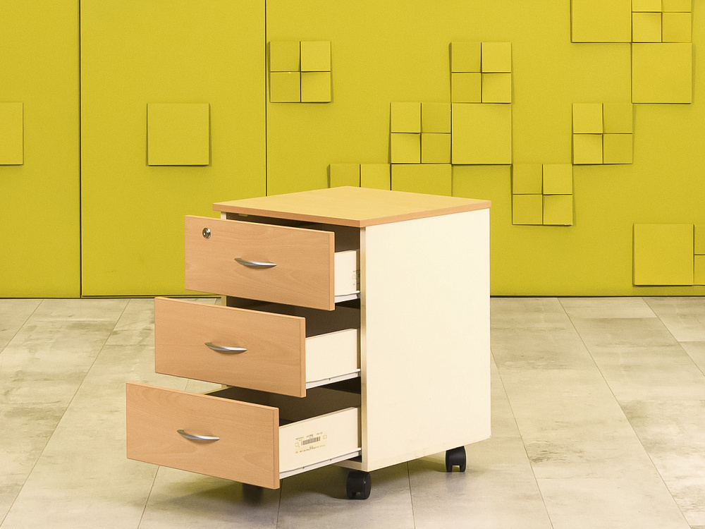 Офисная тумба выкатная  ЛДСП Бук Россия  ТВ3ЯВ-03046