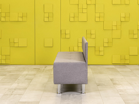 Офисный диван Ткань Серый Россия  ДНКС1-27115