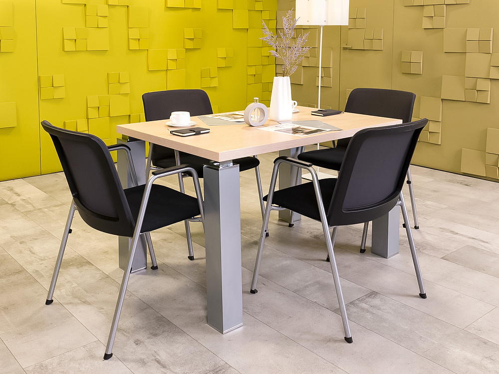 Офисный стол для переговоров 1200x800x740 ЛДСП Зебрано Импорт_СГПЗ-270624