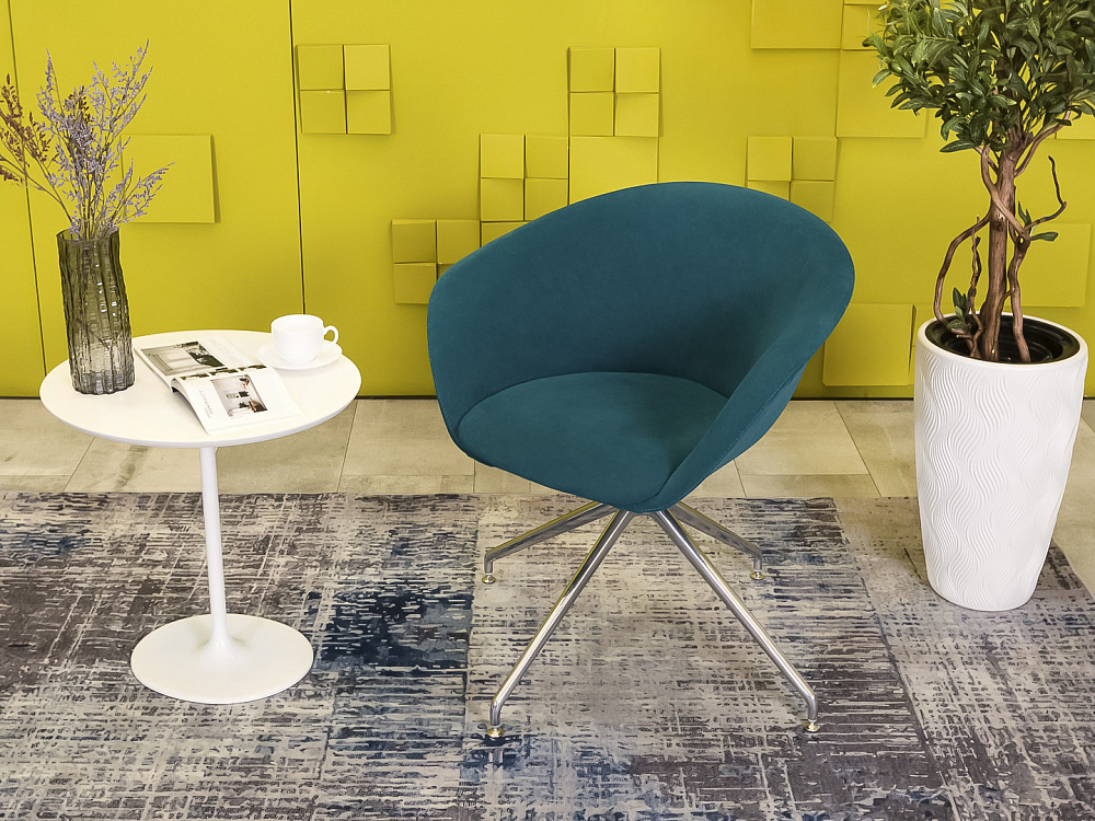 Мягкое кресло ARPER Ткань Синий Италия  КНТН1-30016