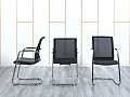 Конференц кресло для переговорной  Черный Сетка Profoffice Skin  (УДСЧ-01044)